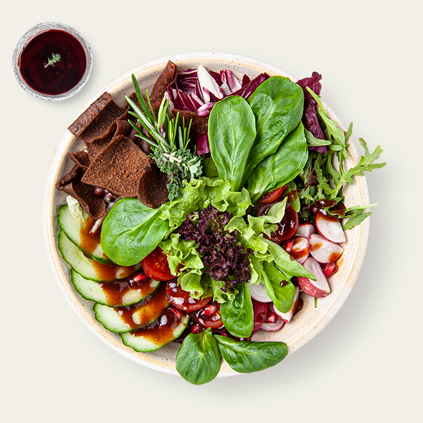 Vegan Fattoush-Salat
